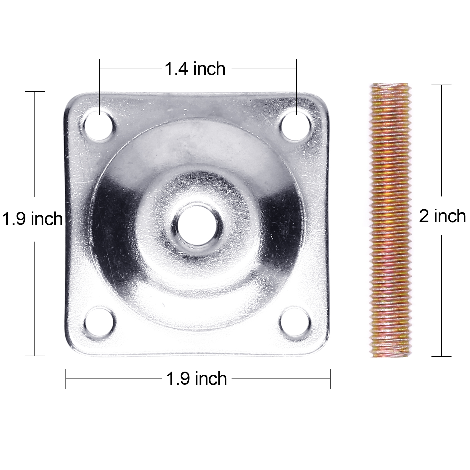 furniture leg mounting bracket