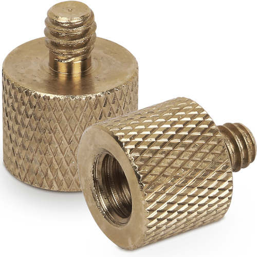 Standard 3/8"-16 Female to 1/4"-20 Male Tripod Thread Reducer Screw Adapter (2 Pack)